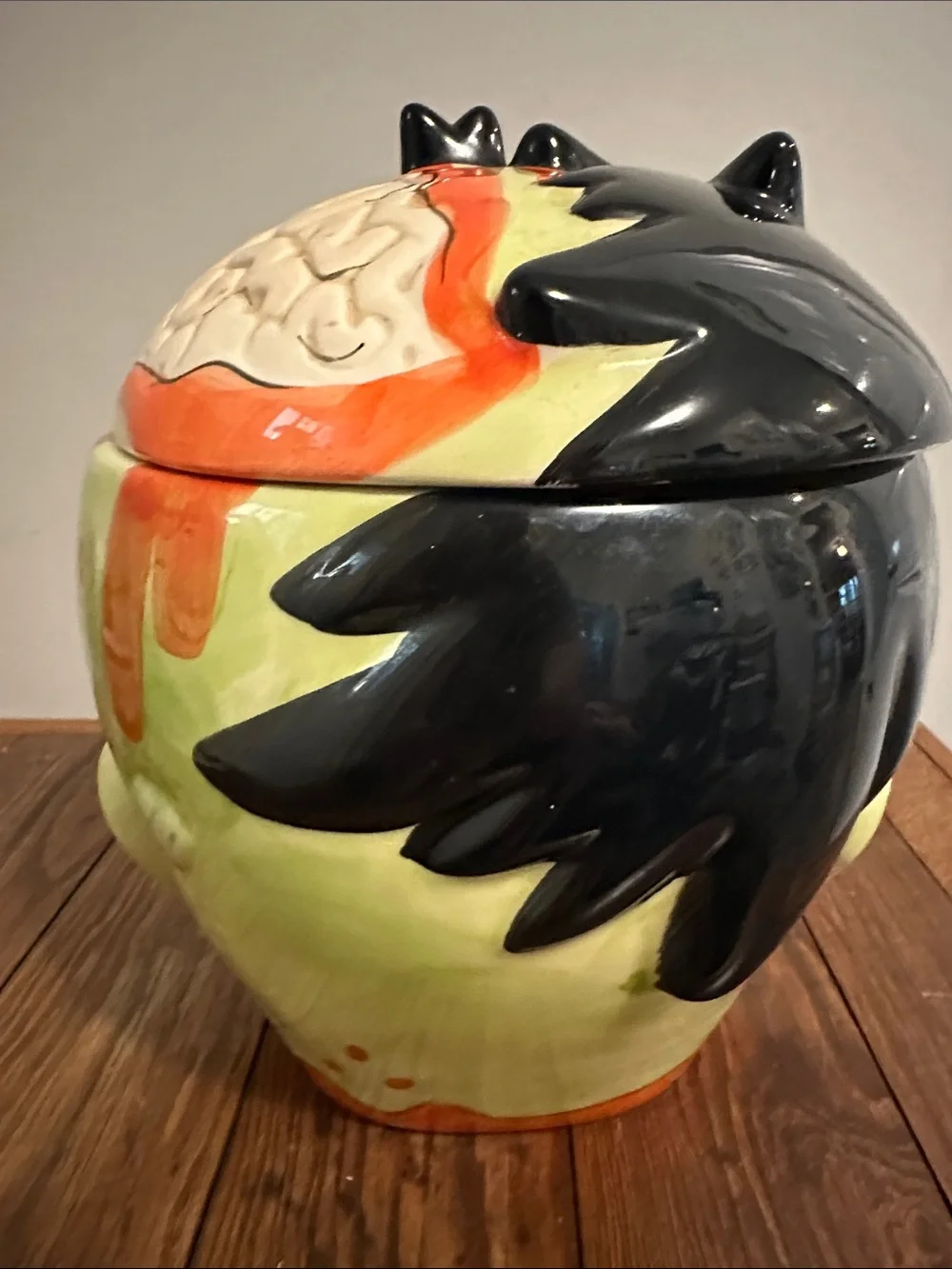 Zombie head cookie jar/candy container
